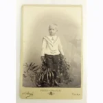 Cabinet Photograph of a Boy Before 1917 - Vilna, Strauss Alexander Wladyslaw
