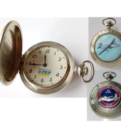 Molnija Pocket Watch "AN-32 Transport Airplane"
