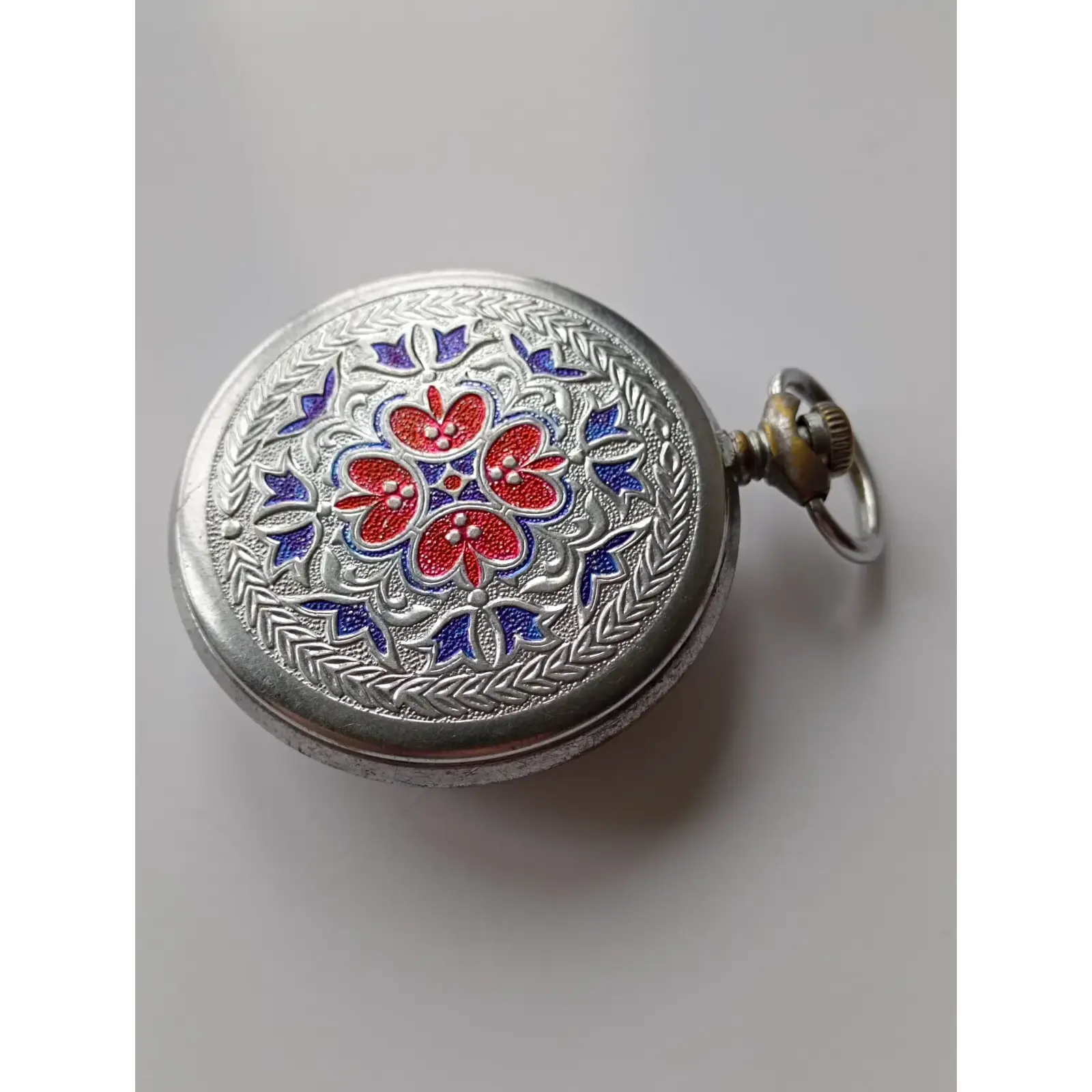 Pocket Watch MOLNIJA 3602 Hand Painted Church _10 Molnija Pocket Watch "Church" - Image 11