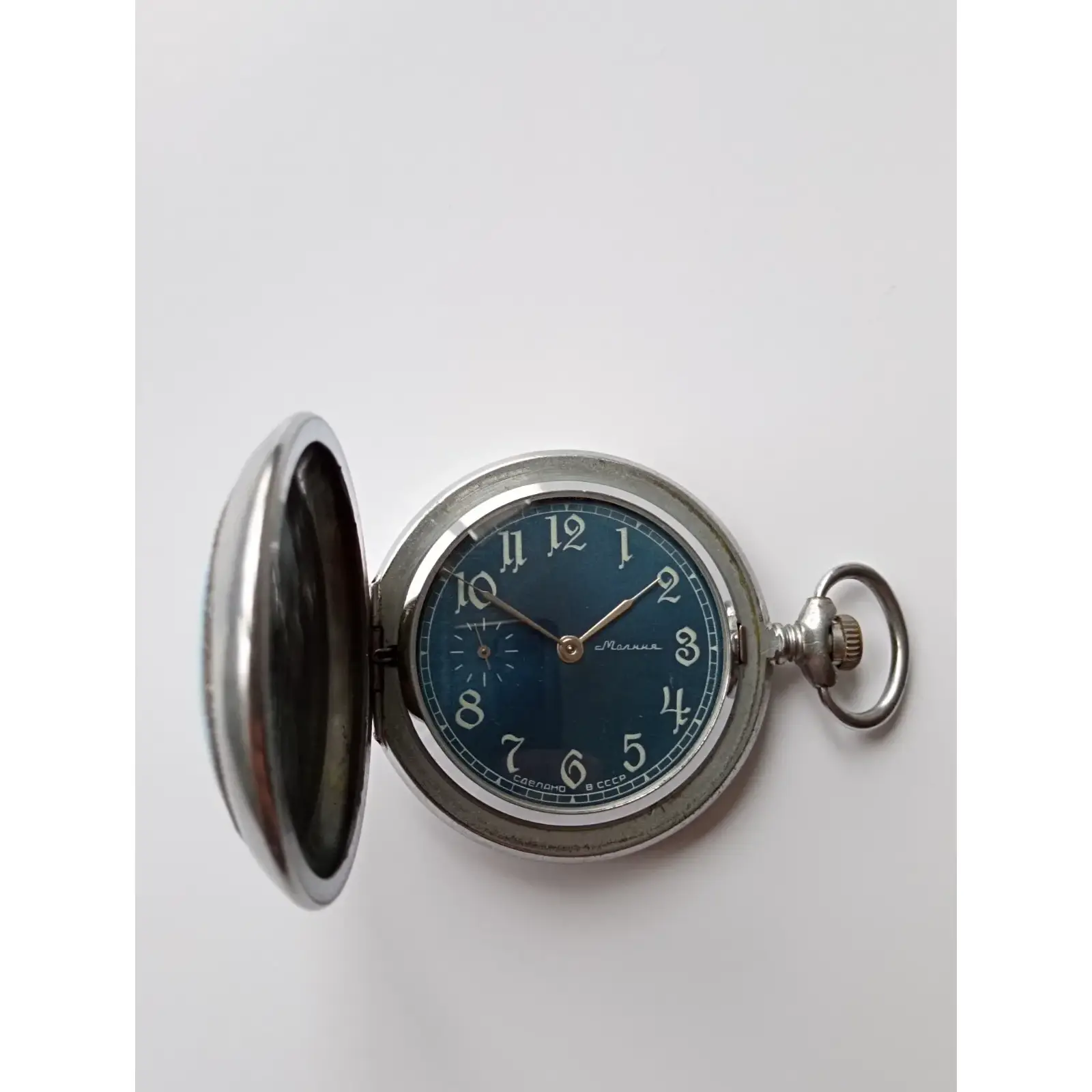 Pocket Watch MOLNIJA 3602 Hand Painted Church _11 Molnija Pocket Watch "Church" - Image 12