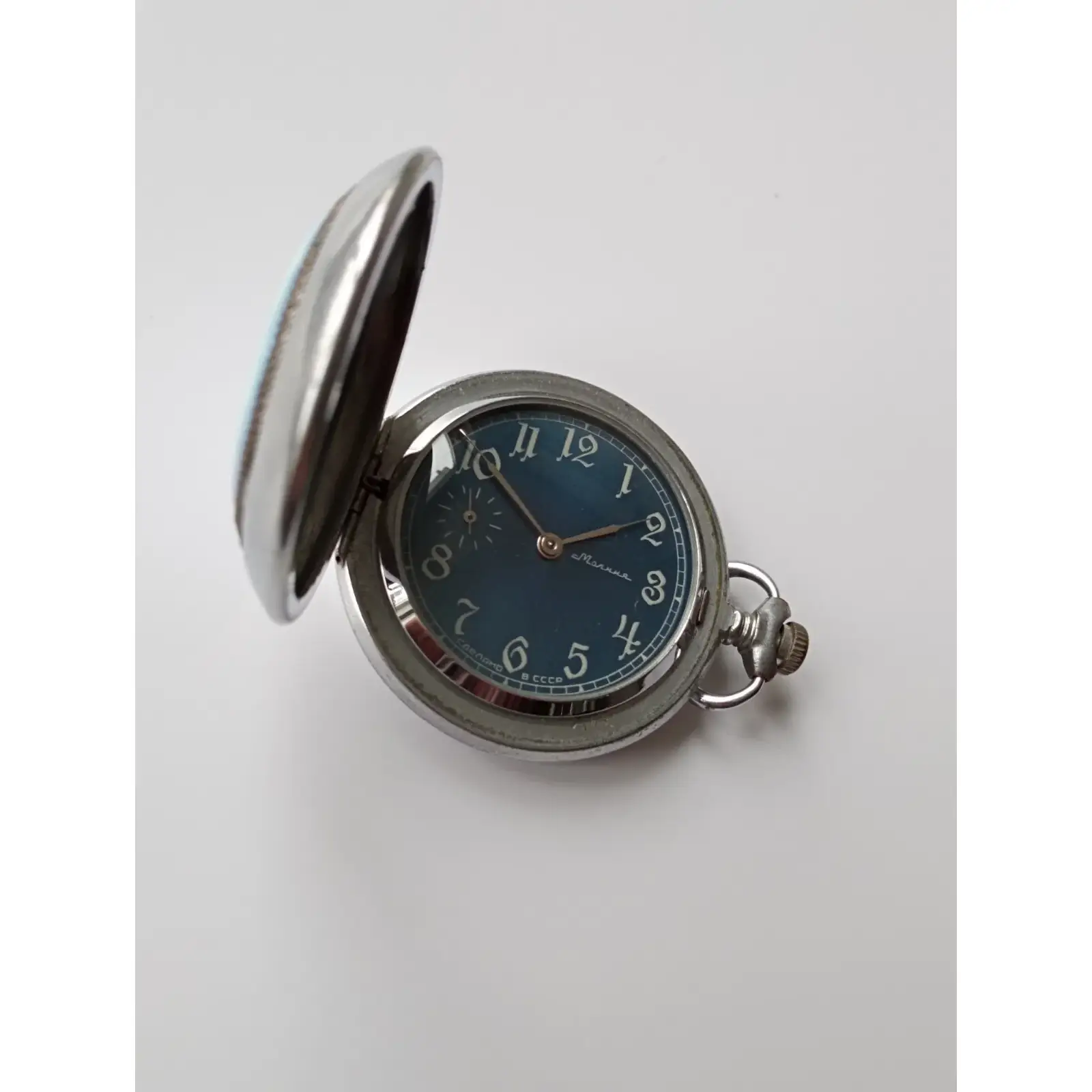 Pocket Watch MOLNIJA 3602 Hand Painted Church _12 Molnija Pocket Watch "Church" - Image 13