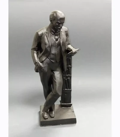 V.I. Lenin Statuette with Book | Rare Soviet-Era Collectible