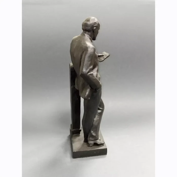 V.I. Lenin Statuette with Book | Rare Soviet-Era Collectible - Image 9
