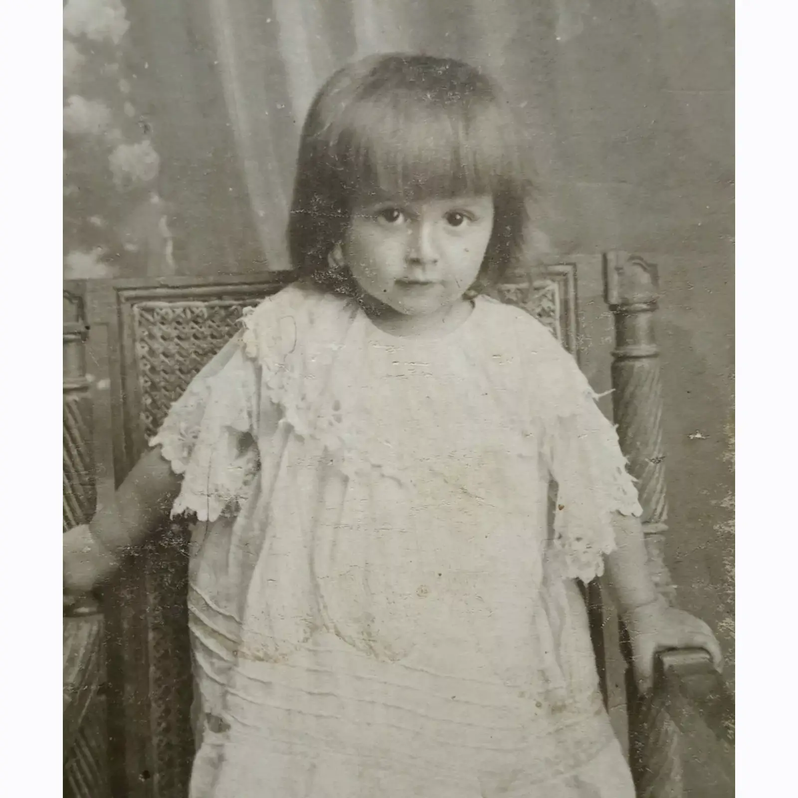 Vintage Cabinet Photo of Very Pretty Little Girl _1 Cabinet Photograph of a Little Girl - Lozova Pavlivka, Ukraine Before 1917