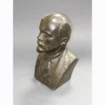V.I. Lenin Metal Bust | Rare Soviet-Era Sculpture - Image 3