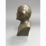 V.I. Lenin Metal Bust | Rare Soviet-Era Sculpture - Image 4