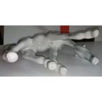 Sculpture Grazing foal Grey in apples. Lomonosov