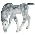 Sculpture Grazing foal Grey in apples. Lomonosov