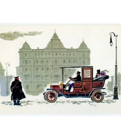 Vintage Postcard Automobile-taxomotor
