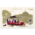 Vintage Postcard Bus (early twentieth century)