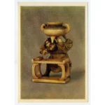 Dorakusai Gosisa Netsuke Postcard: 18th-Century Ivory Art