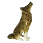 Sitting wolf sculpture (height 30 cm) Lomonosov