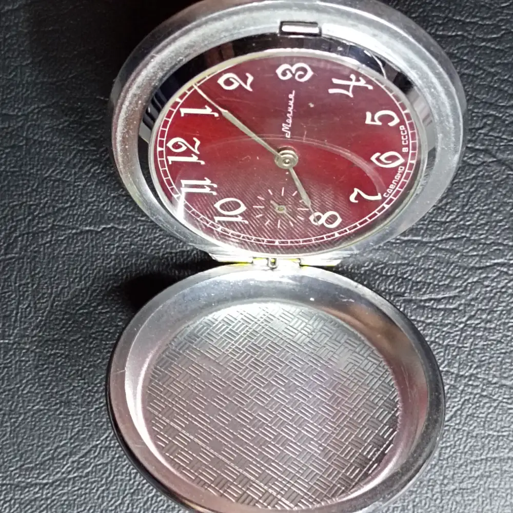 Soviet Vintage Pocket Watch Patriotic War Molnija USSR Mechanical (17) Pocket Watch Patriotic War Molnija