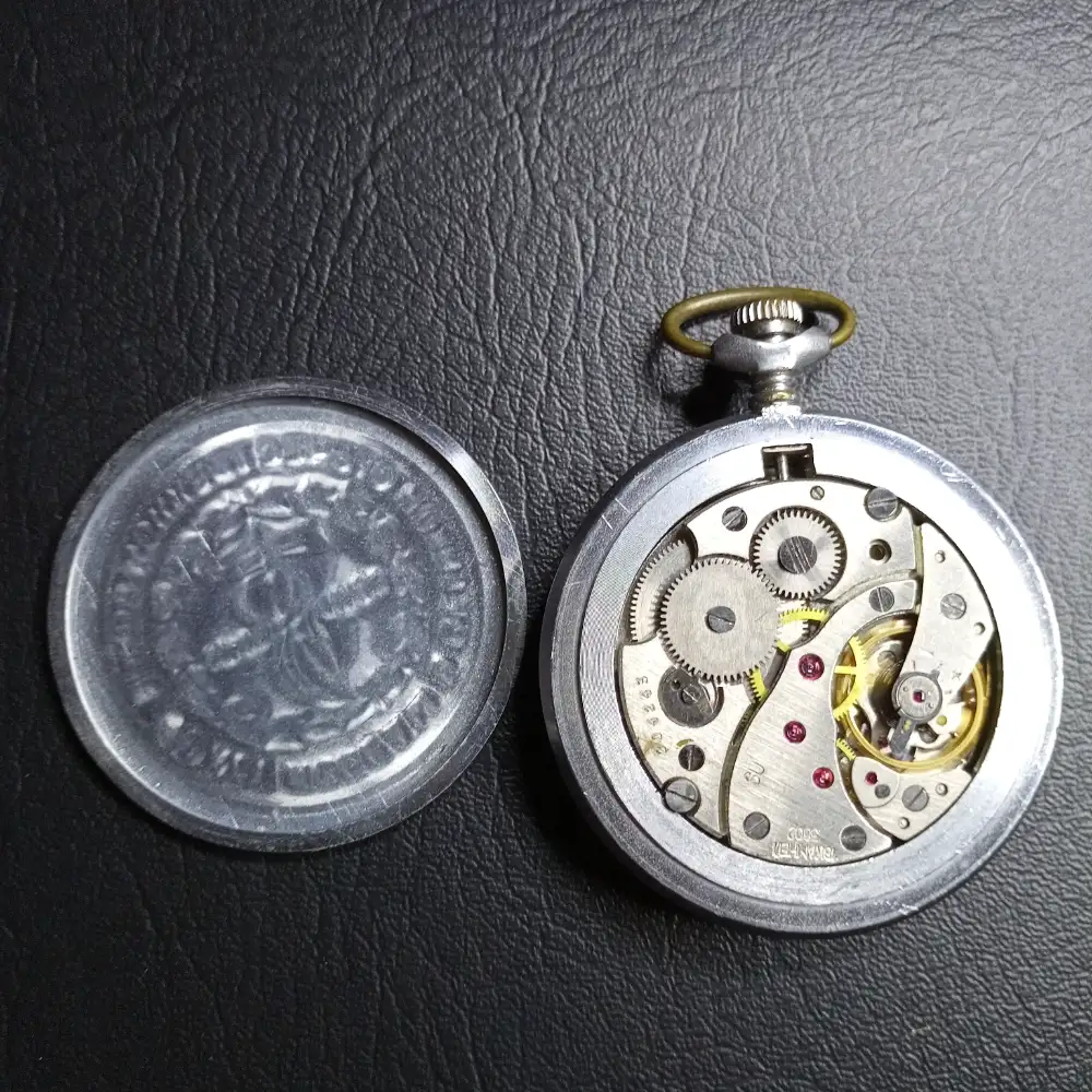 Soviet Vintage Pocket Watch Patriotic War Molnija USSR Mechanical (23) Pocket Watch Patriotic War Molnija