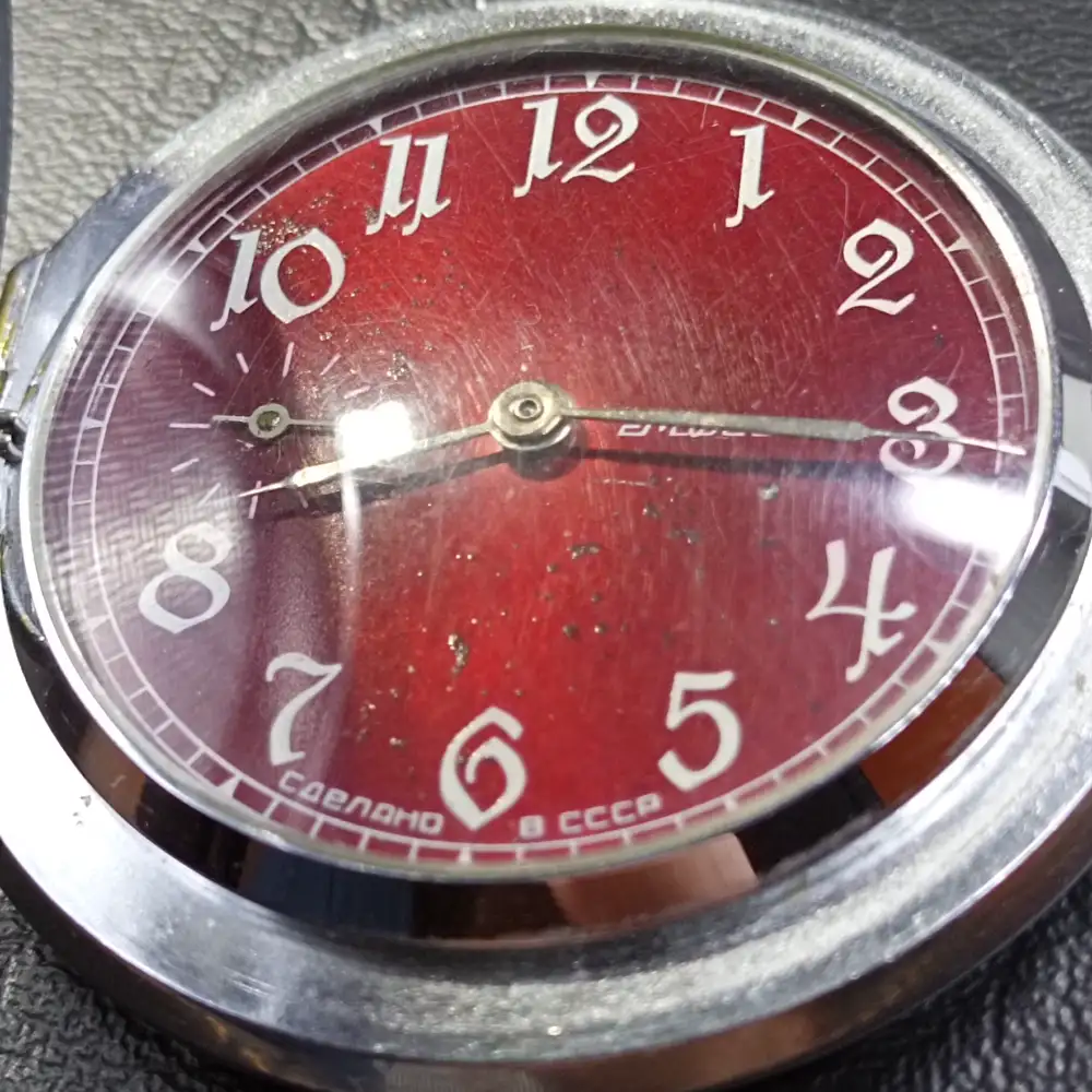 Soviet Vintage Pocket Watch Patriotic War Molnija USSR Mechanical (27) Pocket Watch Patriotic War Molnija
