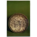 Vintage PostCard Byzantine silver Dish with Meleager and Atalanta